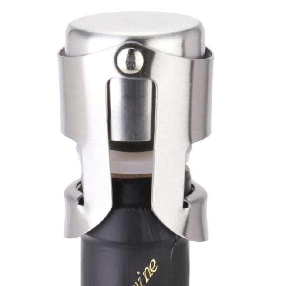นวนิยายสแตนเลสแชมเปญขวดไวน์จุก Plugger Cork เก็บ Gadget สด, 1PC Wine Bottle Stopper