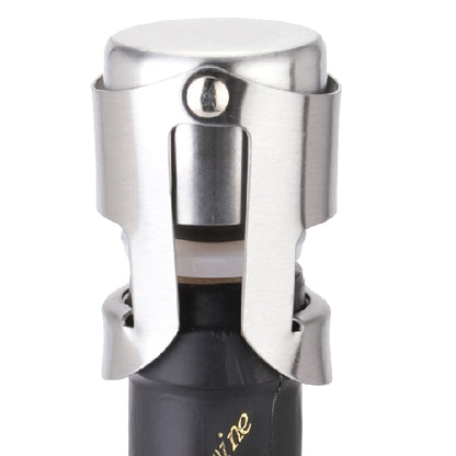 นวนิยายสแตนเลสแชมเปญขวดไวน์จุก Plugger Cork เก็บ Gadget สด, 1PC Wine Bottle Stopper