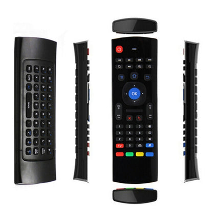 MX3 Air Mouse คีย์บอร์ดไร้สาย 2.4G รีโมทคอนโทรลพร้อมทางลัดเบราว์เซอร์สำหรับ Android TV Box / Mini PC, Air Mouse