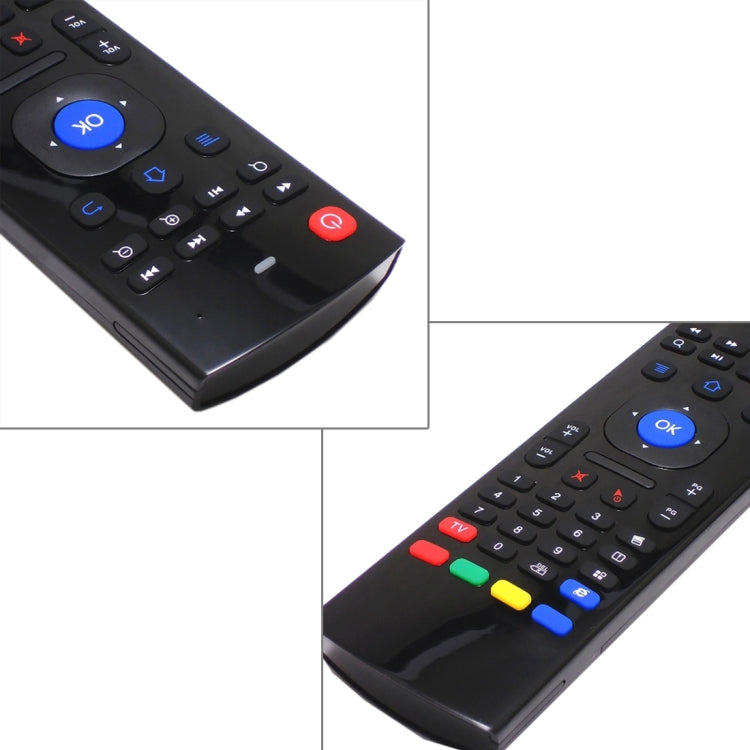 MX3 Air Mouse คีย์บอร์ดไร้สาย 2.4G รีโมทคอนโทรลพร้อมทางลัดเบราว์เซอร์สำหรับ Android TV Box / Mini PC, Air Mouse