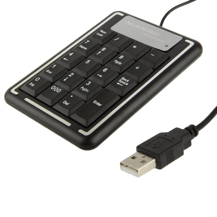 แป้นพิมพ์ตัวเลขคอมพิวเตอร์โน้ตบุ๊ก USB แบบไม่ซิงโครนัสพร้อมปุ่ม 19 ปุ่ม, 19 Keys