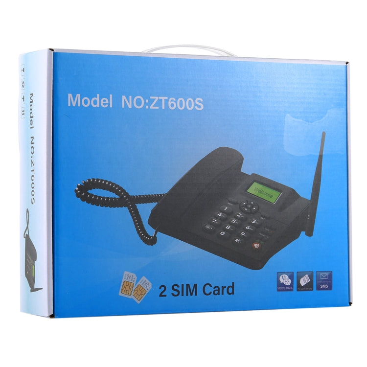 ZT600S 2.4 นิ้วหน้าจอ TFT โทรศัพท์ธุรกิจ GSM ไร้สายคงที่, Quad band: GSM 850/900/1800/1900Mhz, ZT600S