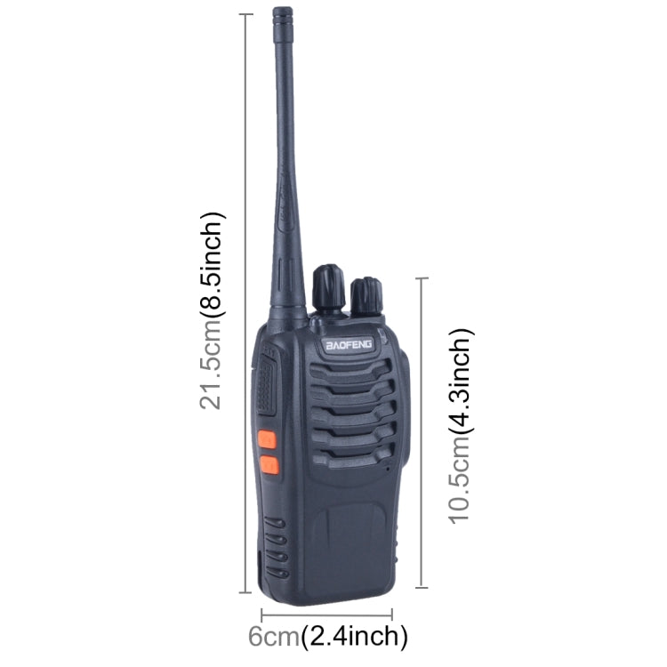 2 PCS BAOFENG BF-888S แบบพกพา CB วิทยุ Walkie Talkie Retevis UHF 5W 16CH วิทยุ FM Transceiver