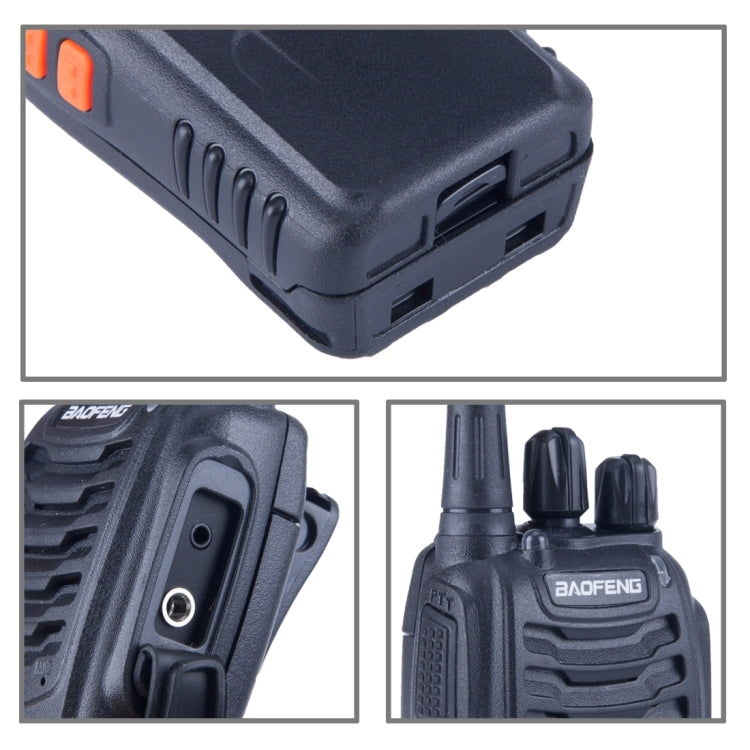 2 PCS BAOFENG BF-888S แบบพกพา CB วิทยุ Walkie Talkie Retevis UHF 5W 16CH วิทยุ FM Transceiver