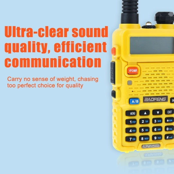 BAOFENG UV-5R เครื่องรับส่งสัญญาณแบบ Dual Band แบบมืออาชีพ FM Two Way วิทยุ เครื่องส่งรับวิทยุ Walkie Talkie