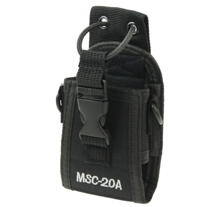 MSC20A ซองหนังพกพาอเนกประสงค์แบบไนลอนพร้อมสายรัดสำหรับเครื่องส่งรับวิทยุ