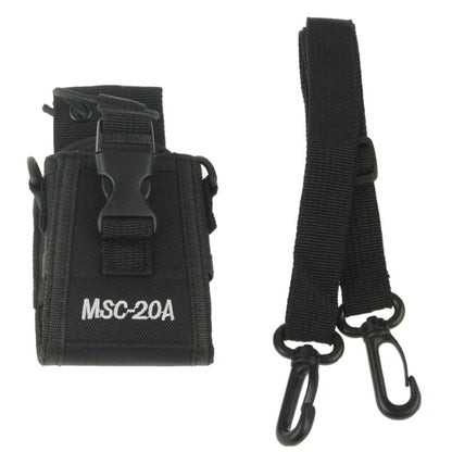 MSC20A ซองหนังพกพาอเนกประสงค์แบบไนลอนพร้อมสายรัดสำหรับเครื่องส่งรับวิทยุ