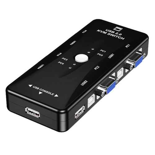 สวิตช์ KVM 4 พอร์ต, 4 Ports (with USB)
