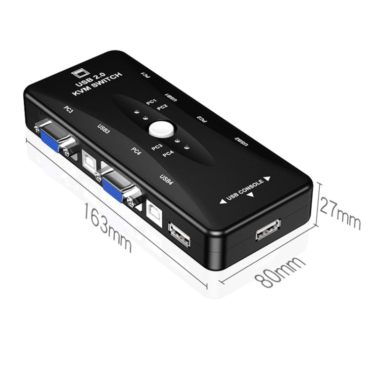 สวิตช์ KVM 4 พอร์ต, 4 Ports (with USB)