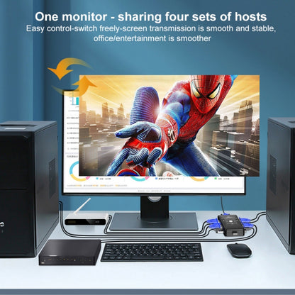 สวิตช์ KVM 4 พอร์ต, 4 Ports (with USB)