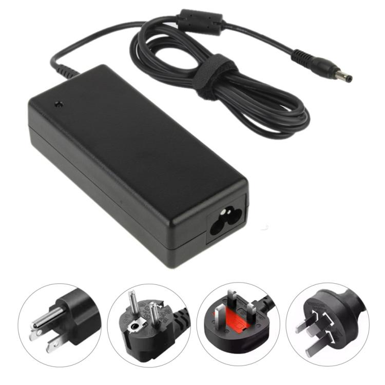 อะแดปเตอร์ AC 19V 3.42A สำหรับโน้ตบุ๊กโตชิบา เคล็ดลับเอาต์พุต: 5.5 x 2.5 มม., 3.42A