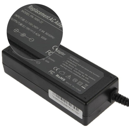 อะแดปเตอร์ AC 19V 3.42A สำหรับแล็ปท็อป Acer, เคล็ดลับเอาต์พุต: 5.5 มม. x 2.5 มม., 3.42A