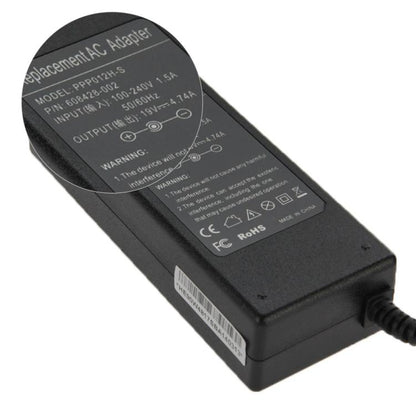อะแดปเตอร์ AC 19V 4.74A สำหรับแล็ปท็อป HP เคล็ดลับเอาต์พุต: 4.8 มม. x 1.7 มม., 19V 4.74A