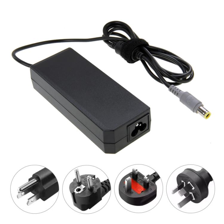 อะแดปเตอร์ AC 20V 4.5A สำหรับแล็ปท็อปโน้ตบุ๊ก IBM / Lenovo เคล็ดลับเอาต์พุต: 7.9 มม. x 5.5 มม., 4.5A
