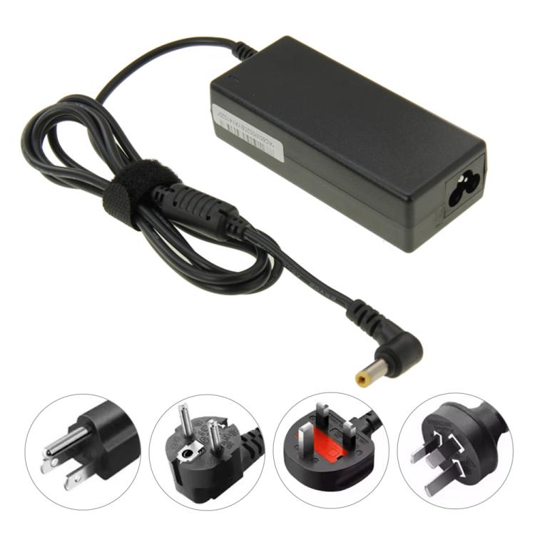 PA-1650-22 19V 3.42A อะแดปเตอร์ AC ขนาดเล็กสำหรับแล็ปท็อป Lenovo / Asus / Acer / Gateway / Toshiba เคล็ดลับเอาต์พุต: 5.5 มม. x 2.5 มม.