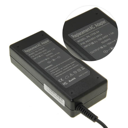 PA-1750-04 19V 4.74A อะแดปเตอร์ AC ขนาดเล็กสำหรับแล็ปท็อป Acer / Toshiba เคล็ดลับเอาต์พุต: 5.5 มม. x 1.7 มม.