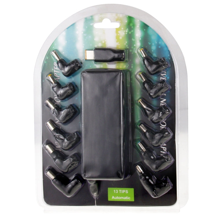 AU-90W + 13 TIPS เครื่องชาร์จอะแดปเตอร์ไฟ AC สากล 90 วัตต์พร้อมขั้วต่อ 13 เคล็ดลับสำหรับโน้ตบุ๊กแล็ปท็อป, ปลั๊ก EU, AU-90W