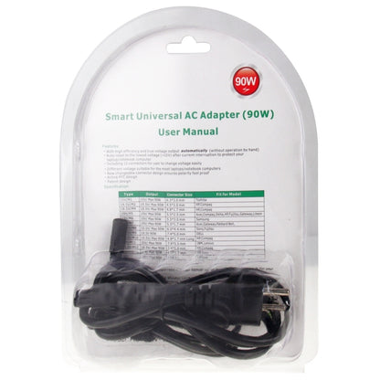 AU-90W + 13 TIPS เครื่องชาร์จอะแดปเตอร์ไฟ AC สากล 90 วัตต์พร้อมขั้วต่อ 13 เคล็ดลับสำหรับโน้ตบุ๊กแล็ปท็อป, ปลั๊ก EU, AU-90W