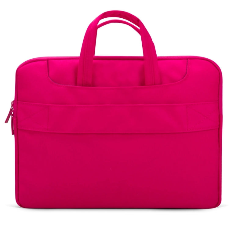POFOKO กระเป๋าแล็ปท็อปไหล่เดี่ยวแบบพกพาขนาด 12 นิ้วสำหรับแล็ปท็อป, 12 inch Magenta, 12 inch Blue