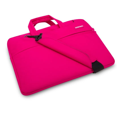 POFOKO กระเป๋าแล็ปท็อปไหล่เดี่ยวแบบพกพาขนาด 12 นิ้วสำหรับแล็ปท็อป, 12 inch Magenta, 12 inch Blue