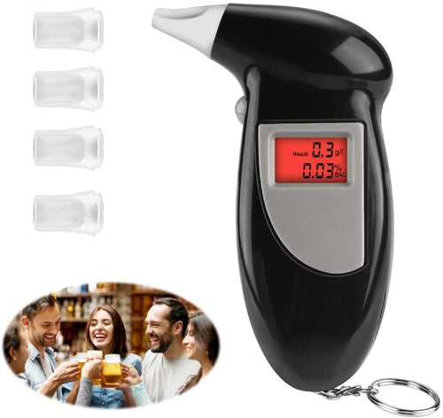 เครื่องวัดแอลกอฮอล์แบบดิจิตอล LCD Breathalyzer, Alcohol Tester 2