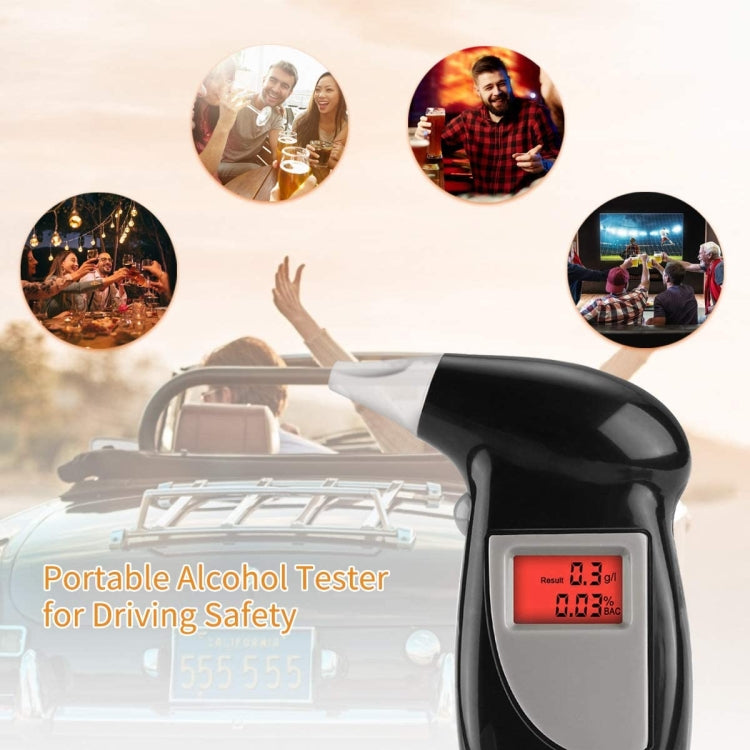 เครื่องวัดแอลกอฮอล์แบบดิจิตอล LCD Breathalyzer, Alcohol Tester 2