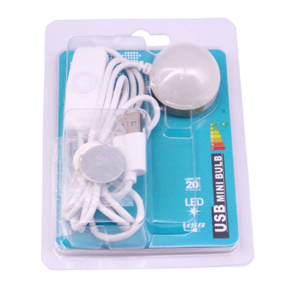 USB-2W 5V 140-150ลูเมน 6 LED, White Light, Warm White Light