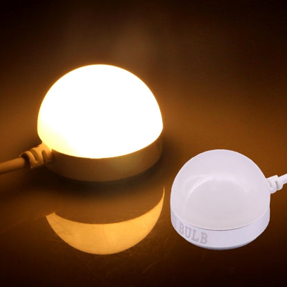 USB-2W 5V 140-150ลูเมน 6 LED, Warm White Light