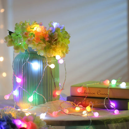ไฟ LED RGB 50 ดวงพร้อมตัวควบคุม เอฟเฟกต์การกะพริบ / การซีดจาง / การไล่