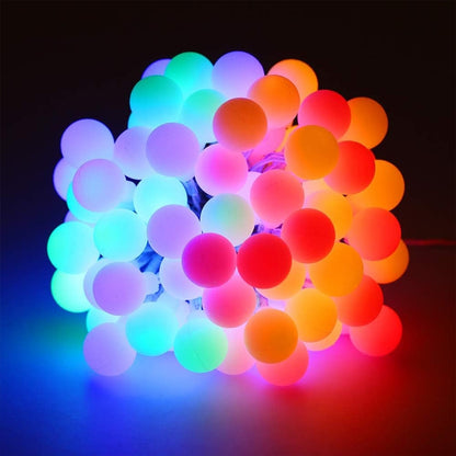 ไฟ LED RGB 50 ดวงพร้อมตัวควบคุม เอฟเฟกต์การกะพริบ / การซีดจาง / การไล่