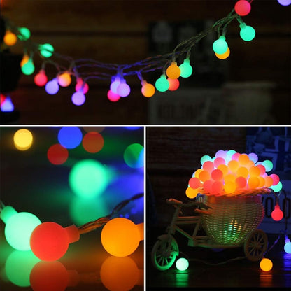 ไฟ LED RGB 50 ดวงพร้อมตัวควบคุม เอฟเฟกต์การกะพริบ / การซีดจาง / การไล่