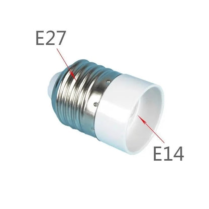 E14 ถึง E27 ตัวแปลงอะแดปเตอร์หลอดไฟโคมไฟ