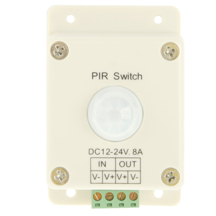 DC 12V-24V 8A สวิตช์ PIR ตัวควบคุมอินฟราเรด Motion Sensor สวิตช์สำหรับไฟ LED