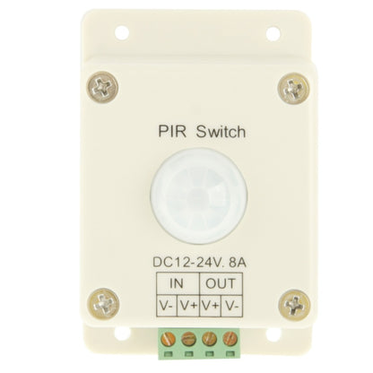 DC 12V-24V 8A สวิตช์ PIR ตัวควบคุมอินฟราเรด Motion Sensor สวิตช์สำหรับไฟ LED
