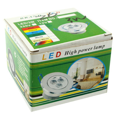 ไฟ LED 3 ดวง, ไฟ AC 85-265V, Warm White Light, White Light