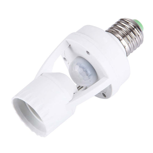 YCB1060 360 องศา E27 60W PIR Motion Sensor ที่ยึดโคมไฟ, ช่วงการตรวจจับ: ประมาณ 6 ม., AC 110-240V