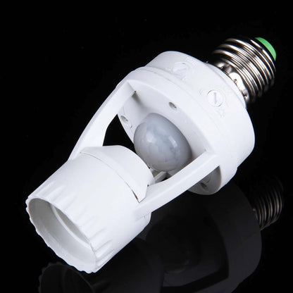 YCB1060 360 องศา E27 60W PIR Motion Sensor ที่ยึดโคมไฟ, ช่วงการตรวจจับ: ประมาณ 6 ม., AC 110-240V