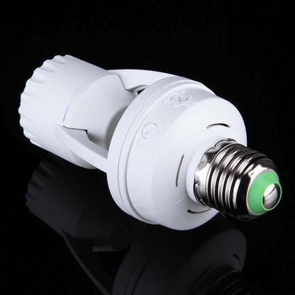 YCB1060 360 องศา E27 60W PIR Motion Sensor ที่ยึดโคมไฟ, ช่วงการตรวจจับ: ประมาณ 6 ม., AC 110-240V