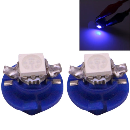 2 ชิ้น B8.4 0.2 วัตต์ 12LM 1 LED SMD 5050 LED เครื่องมือหลอดไฟแดชบอร์ดไฟสำหรับยานพาหนะ, DC 12V, 0.2W B8.4