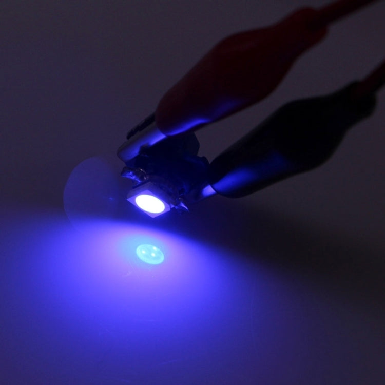 2 ชิ้น B8.4 0.2 วัตต์ 12LM 1 LED SMD 5050 LED เครื่องมือหลอดไฟแดชบอร์ดไฟสำหรับยานพาหนะ, DC 12V, 0.2W B8.4