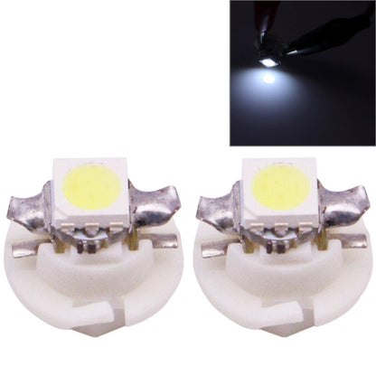 2 ชิ้น B8.4 0.2 วัตต์ 12LM 1 LED SMD 5050 LED เครื่องมือหลอดไฟแดชบอร์ดไฟสำหรับยานพาหนะ, DC 12V, 0.2W B8.4
