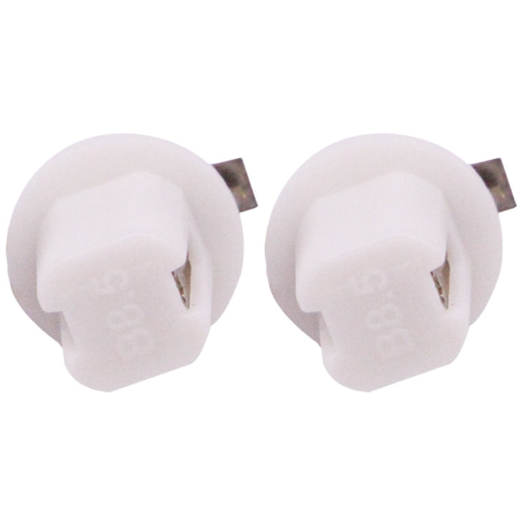 2 ชิ้น B8.5 0.2 วัตต์ 12LM 1 LED SMD 5050 LED เครื่องมือหลอดไฟแดชบอร์ดไฟสำหรับยานพาหนะ, DC 12V, 0.2W B8.5