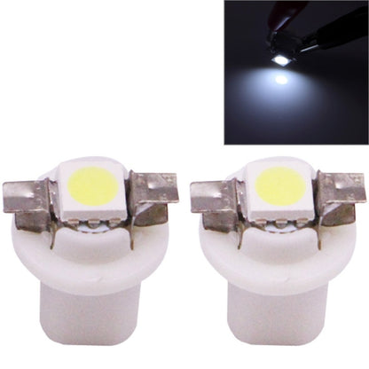 2 ชิ้น B8.5 0.2 วัตต์ 12LM 1 LED SMD 5050 LED เครื่องมือหลอดไฟแดชบอร์ดไฟสำหรับยานพาหนะ, DC 12V, 0.2W B8.5