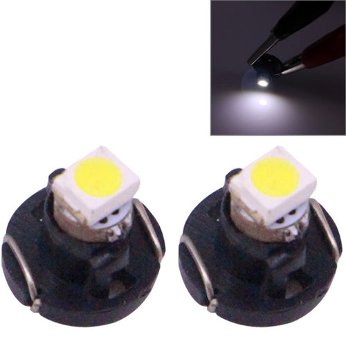 2 ชิ้น T3 แสงสีขาว 0.1 วัตต์ 5LM 1 LED SMD 3528 LED เครื่องมือหลอดไฟแดชบอร์ดไฟสำหรับยานพาหนะ, DC 12 โวลต์, T3 0.1W