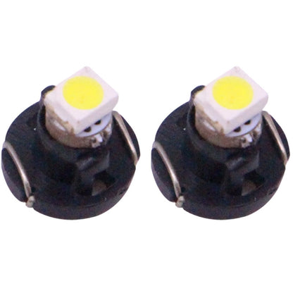 2 ชิ้น T3 แสงสีขาว 0.1 วัตต์ 5LM 1 LED SMD 3528 LED เครื่องมือหลอดไฟแดชบอร์ดไฟสำหรับยานพาหนะ, DC 12 โวลต์, T3 0.1W