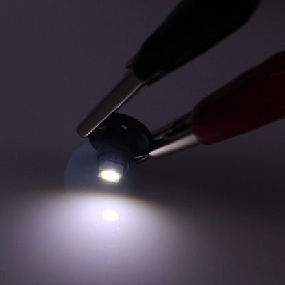 2 ชิ้น T3 แสงสีขาว 0.1 วัตต์ 5LM 1 LED SMD 3528 LED เครื่องมือหลอดไฟแดชบอร์ดไฟสำหรับยานพาหนะ, DC 12 โวลต์, T3 0.1W