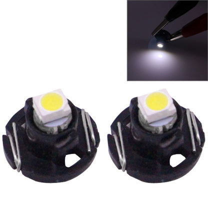 2 ชิ้น T4.2 แสงสีขาว 0.1 วัตต์ 5LM 1 LED SMD 3528 LED เครื่องมือหลอดไฟแดชบอร์ดไฟสำหรับยานพาหนะ, DC 12 โวลต์, 0.1W T4.2