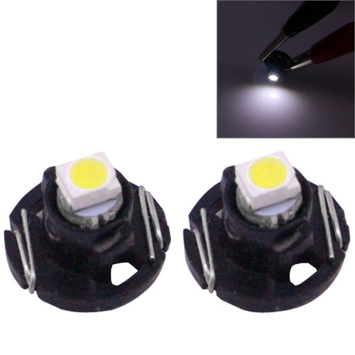 2 ชิ้น T4.2 แสงสีขาว 0.1 วัตต์ 5LM 1 LED SMD 3528 LED เครื่องมือหลอดไฟแดชบอร์ดไฟสำหรับยานพาหนะ, DC 12 โวลต์, 0.1W T4.2
