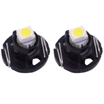 2 ชิ้น T4.2 แสงสีขาว 0.1 วัตต์ 5LM 1 LED SMD 3528 LED เครื่องมือหลอดไฟแดชบอร์ดไฟสำหรับยานพาหนะ, DC 12 โวลต์, 0.1W T4.2