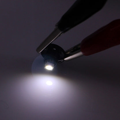 2 ชิ้น T4.2 แสงสีขาว 0.1 วัตต์ 5LM 1 LED SMD 3528 LED เครื่องมือหลอดไฟแดชบอร์ดไฟสำหรับยานพาหนะ, DC 12 โวลต์, 0.1W T4.2